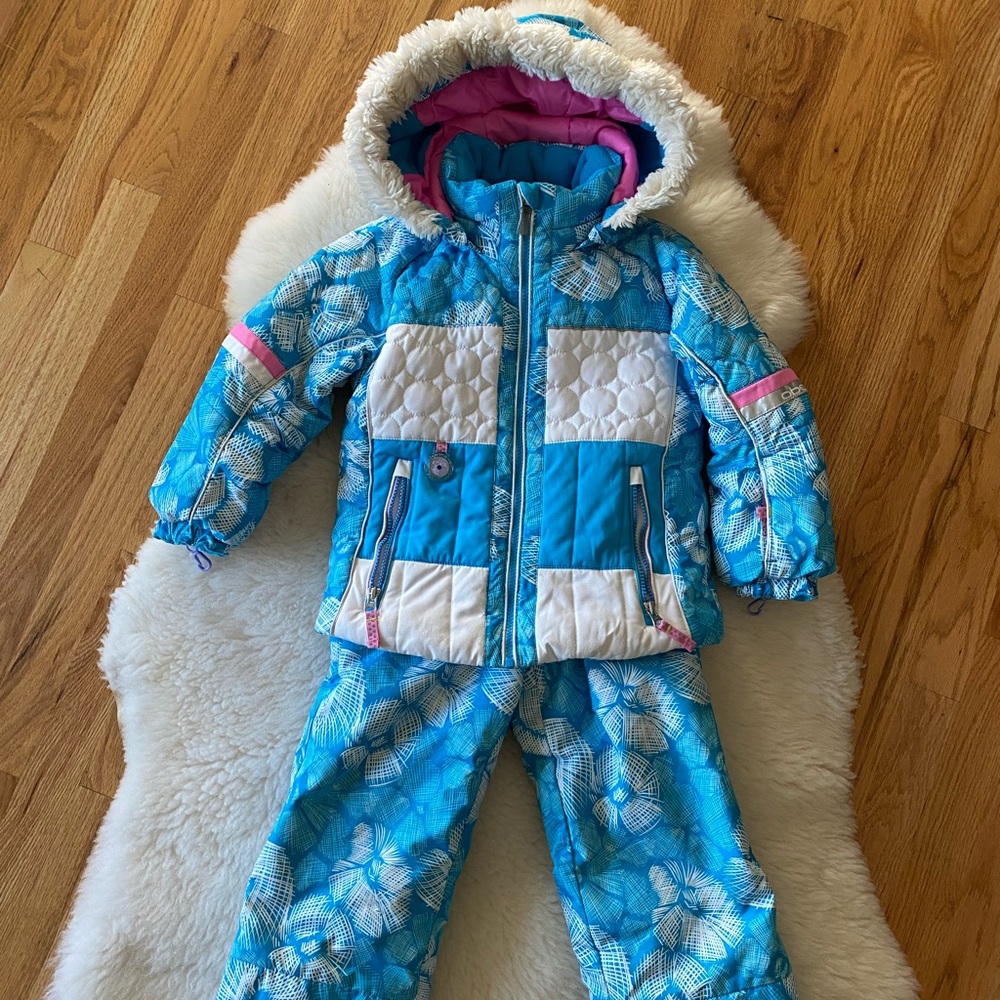 Obermeyer girls 4T snow bibs & jacket